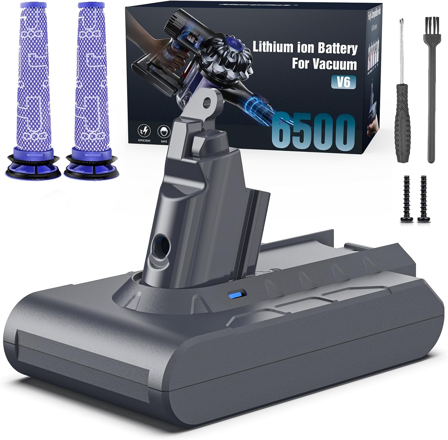 Amazon.co.jp: Keenstone V6 バッテリー 6500mAh 用の ダイソン DC62
